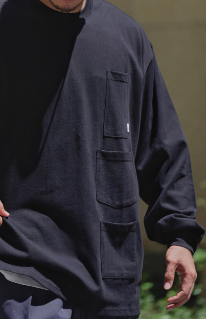YVONLI Lucky button Cotton crew neck long-sleeve