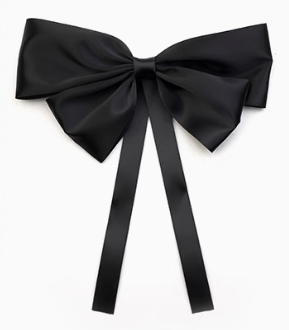 YVONLI Lucky button Bow hair clip