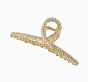 YVONLI Lucky button Shark hair clip