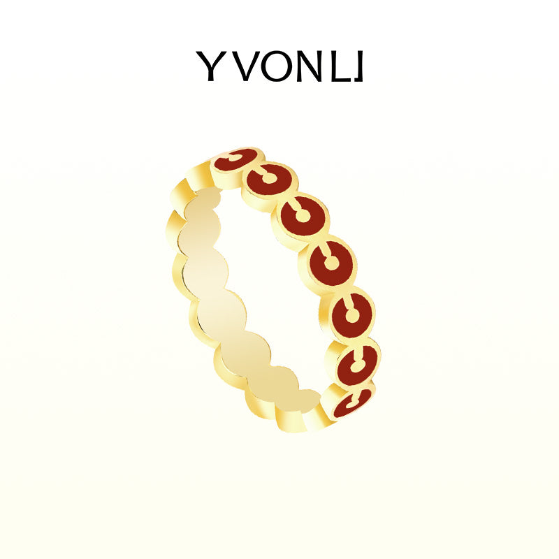 YVONLI“Uppermost”série Runden Ring ​