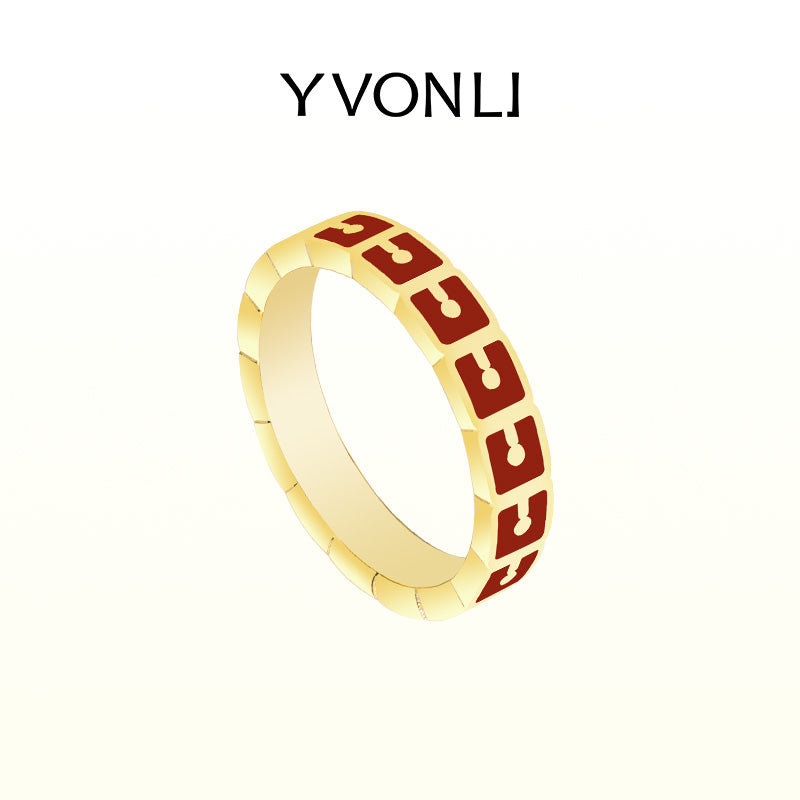 YVONLI"Uppermost"series square rings