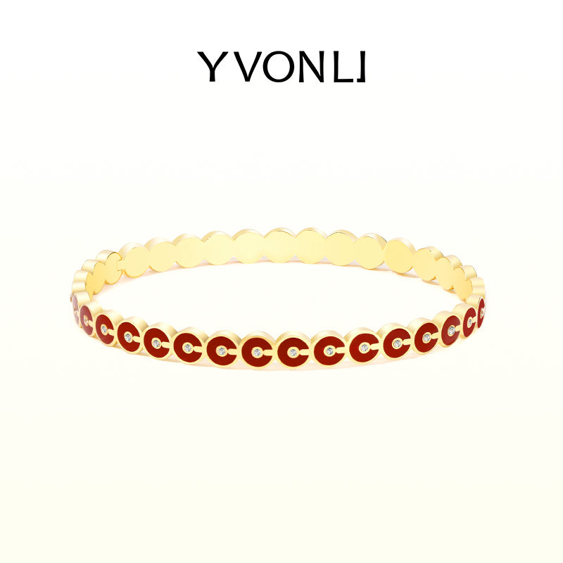 Yvon Li"Uppermost"série rond bijou bracelet