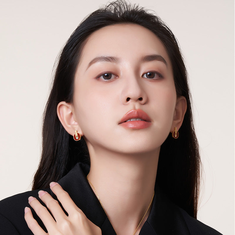 Yvon Li"Uppermost"série bijou Boucles d’oreilles