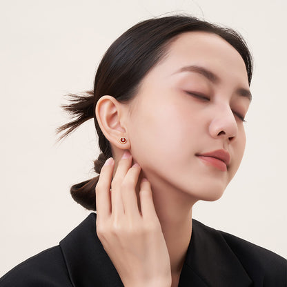 Yvon Li"Uppermost"série  rond bijou Boucles d’oreilles