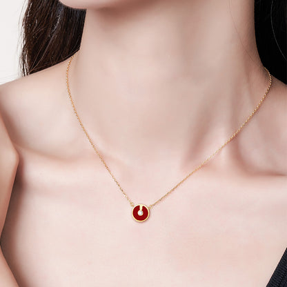 Yvon Li"Uppermost"série rond bijou collier