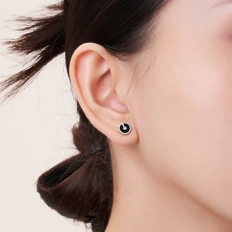 Yvon Li"Uppermost"série  rond bijou Boucles d’oreilles