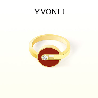 YVONLI"Uppermost"series gemstones rings