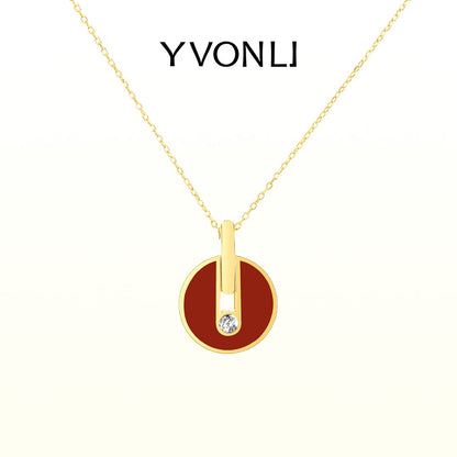 YVONLI"Uppermost"series gemstone necklace