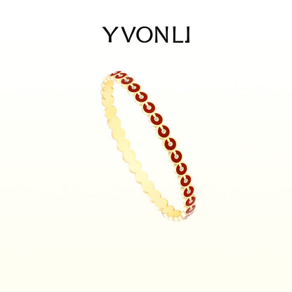 Yvon Li"Uppermost"series redondo joya pulsera