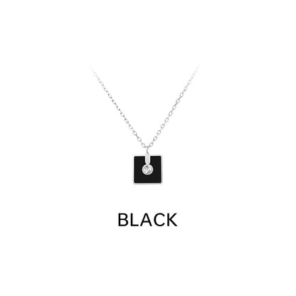 YVONLI"Uppermost"series square gemstone necklace