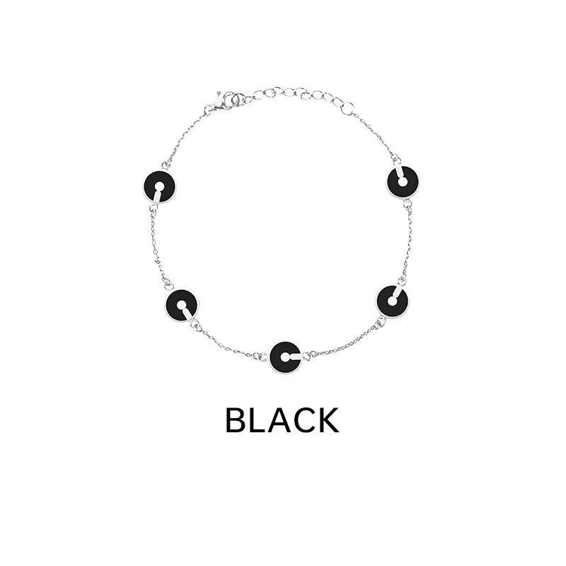 Yvon Li"Uppermost"series redondo cuerda simple grande joya pulsera